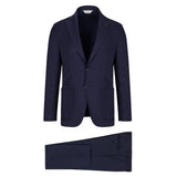 Abito in flanella di lana stretch 44 / BLU