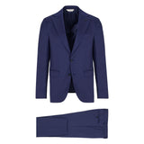 Abito saglia di lana stretch 44 / BLU
