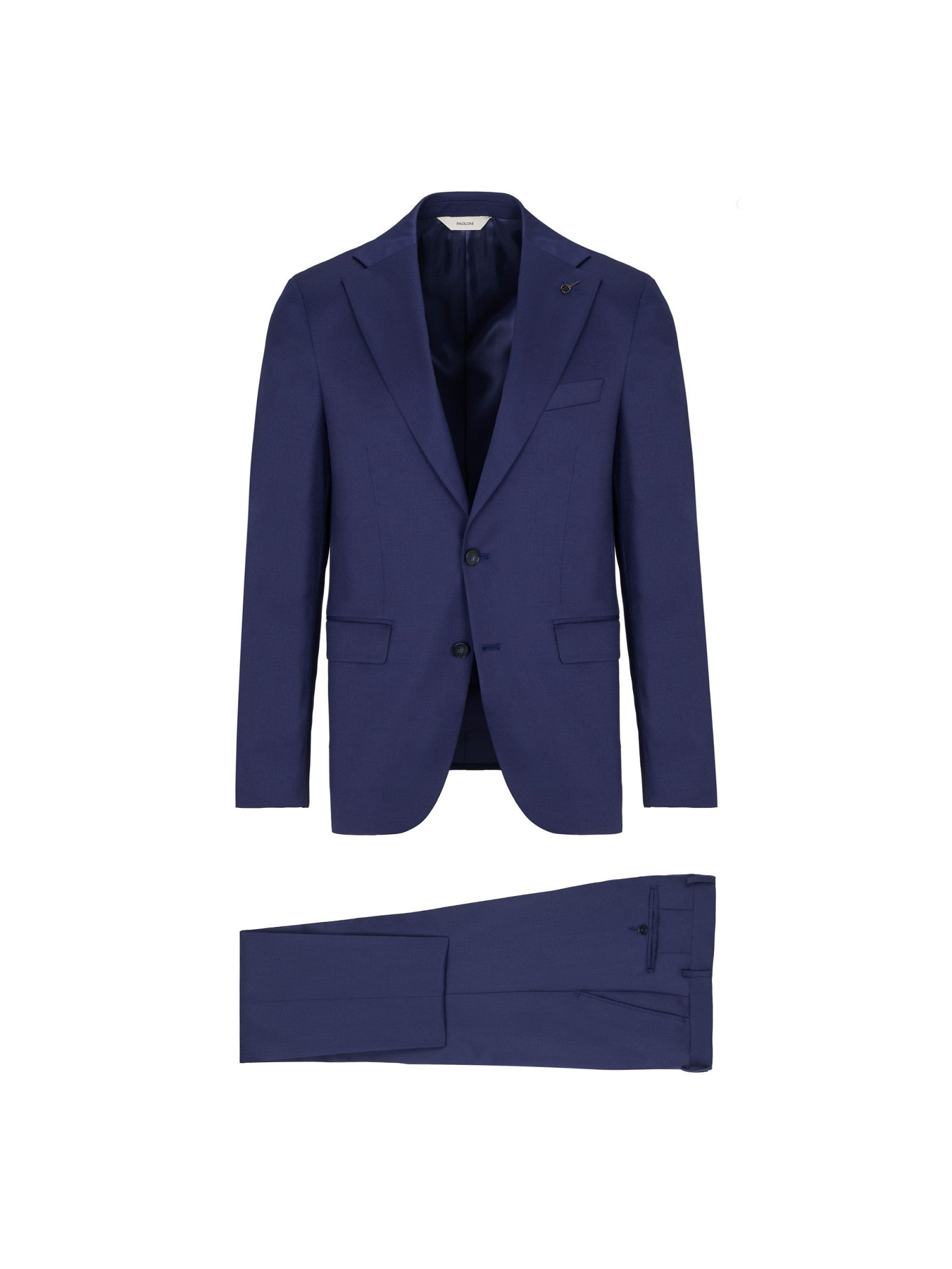 Abito saglia di lana stretch 44 / BLU
