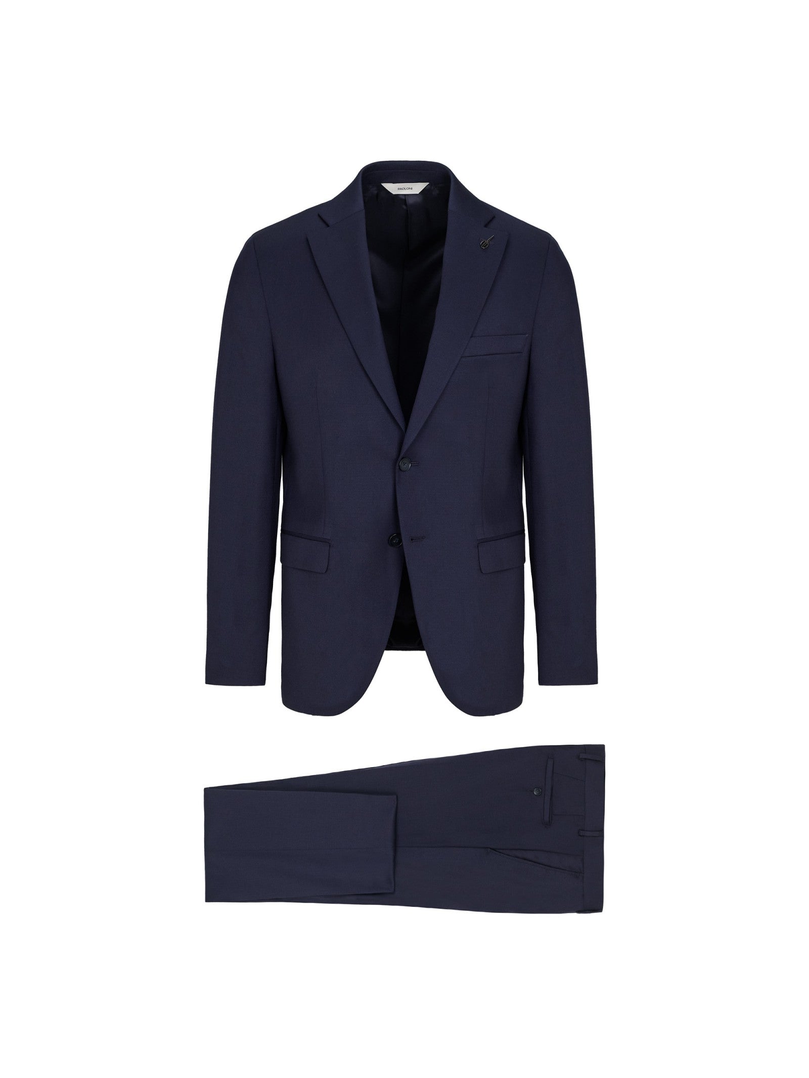 Abito saglia di lana stretch 44 / BLU