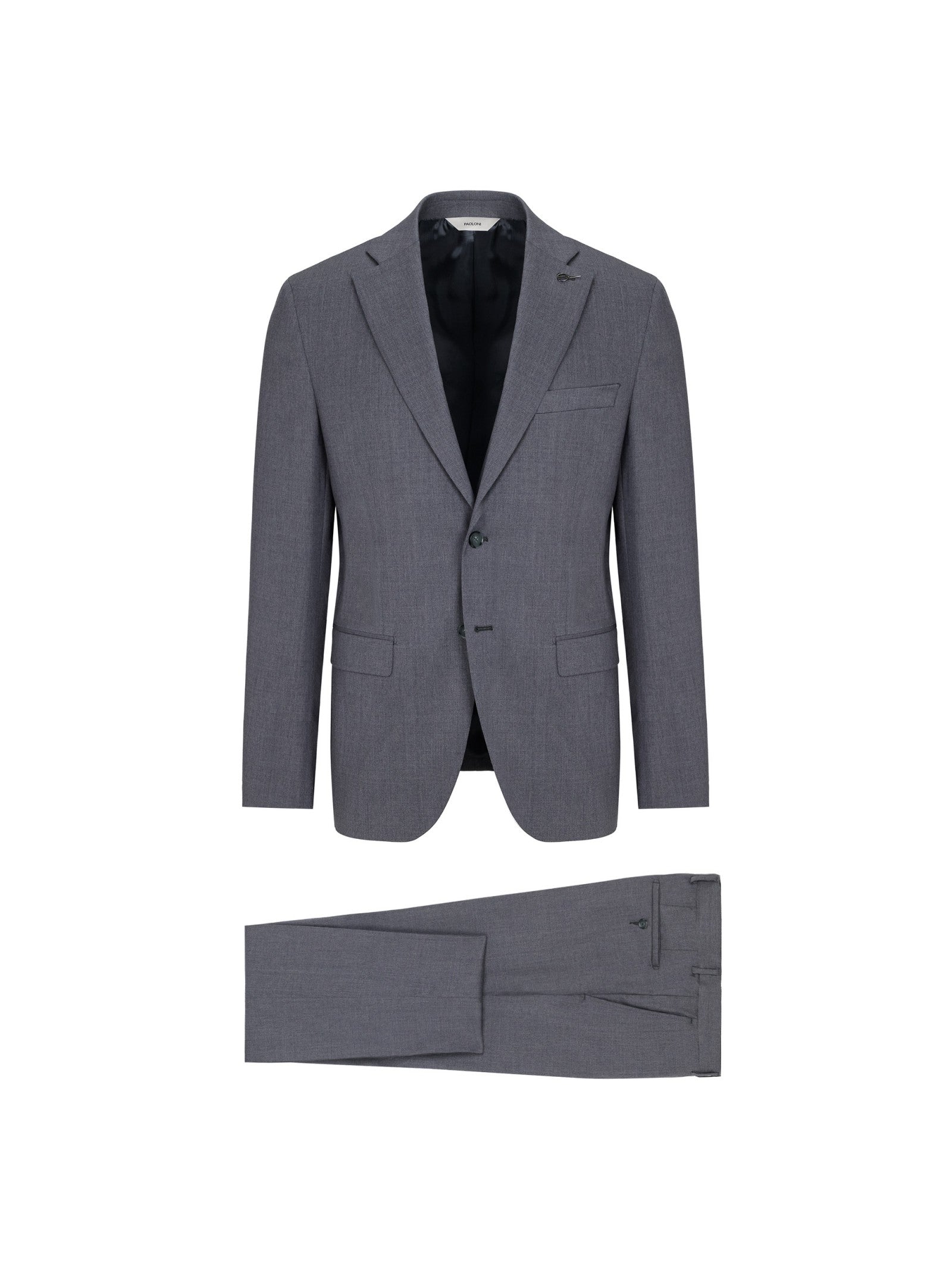 Abito saglia di lana stretch 44 / GRIGIO