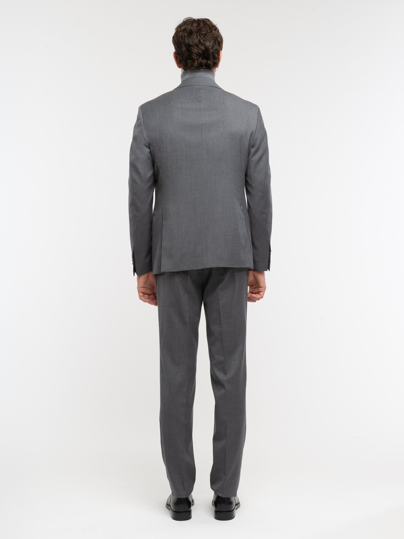 Abito saglia di lana stretch 44 / GRIGIO