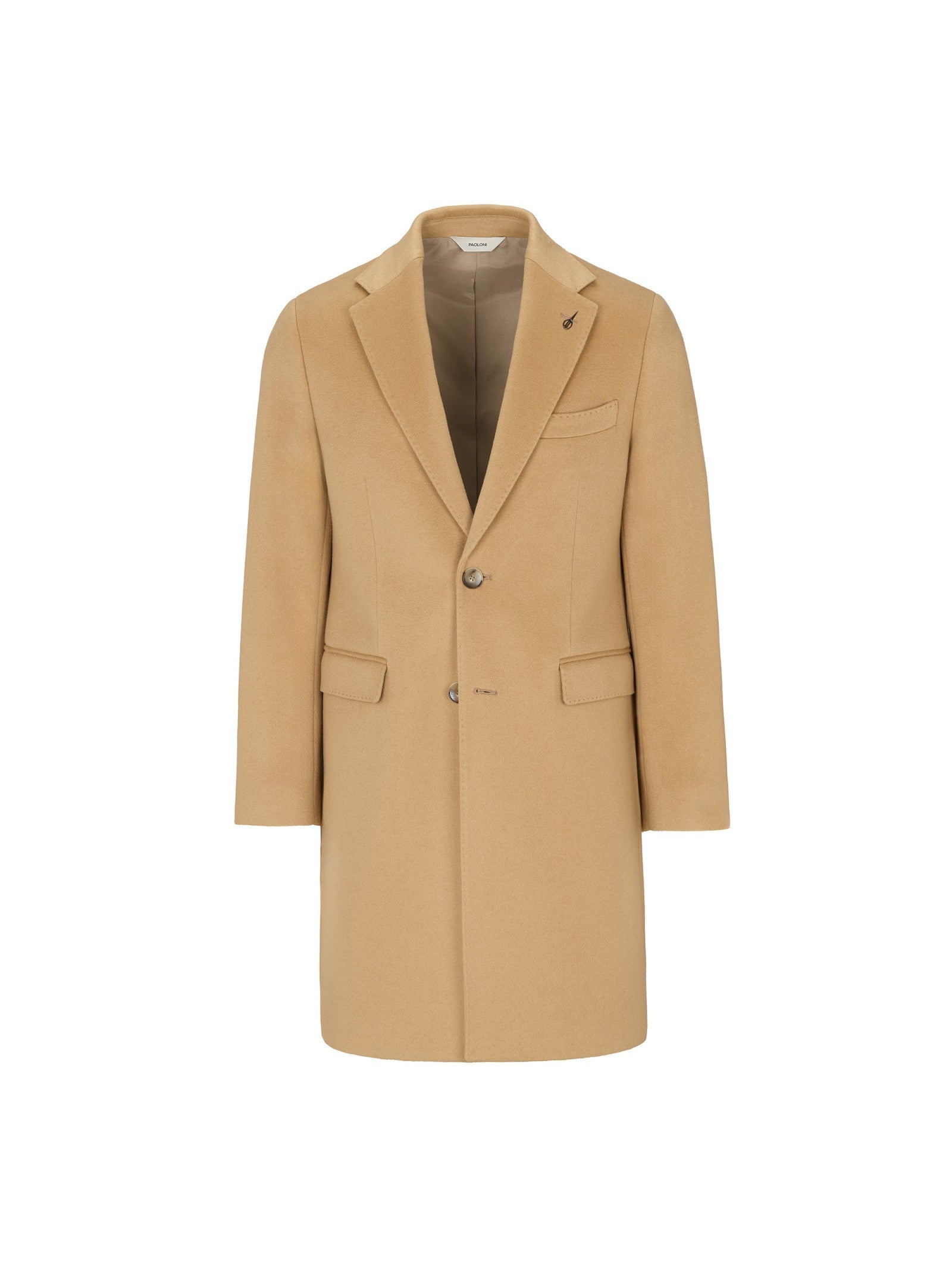 Cappotto panno drap puro cashmere 44 / BEIGE
