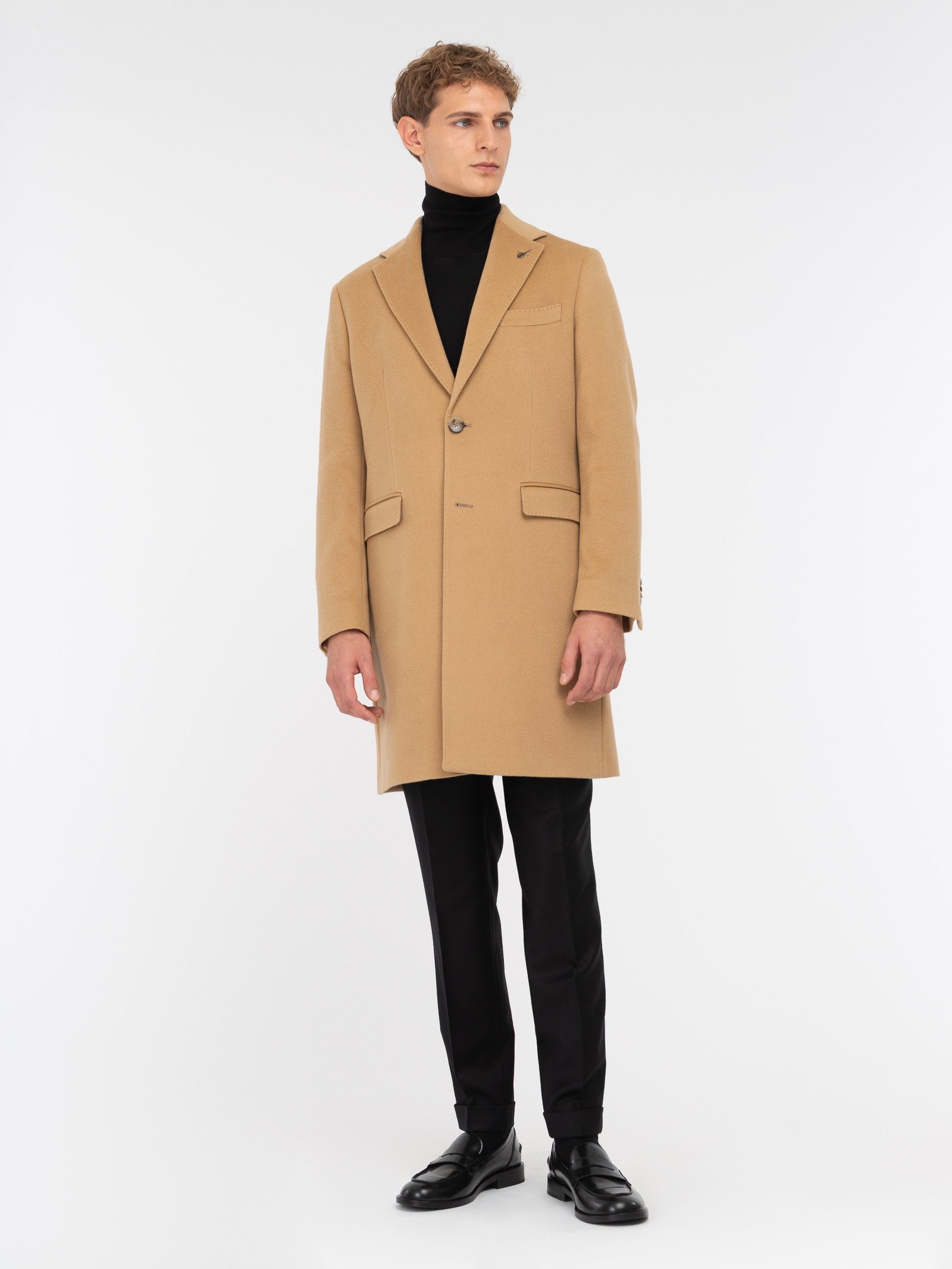 Cappotto panno drap puro cashmere 44 / BEIGE