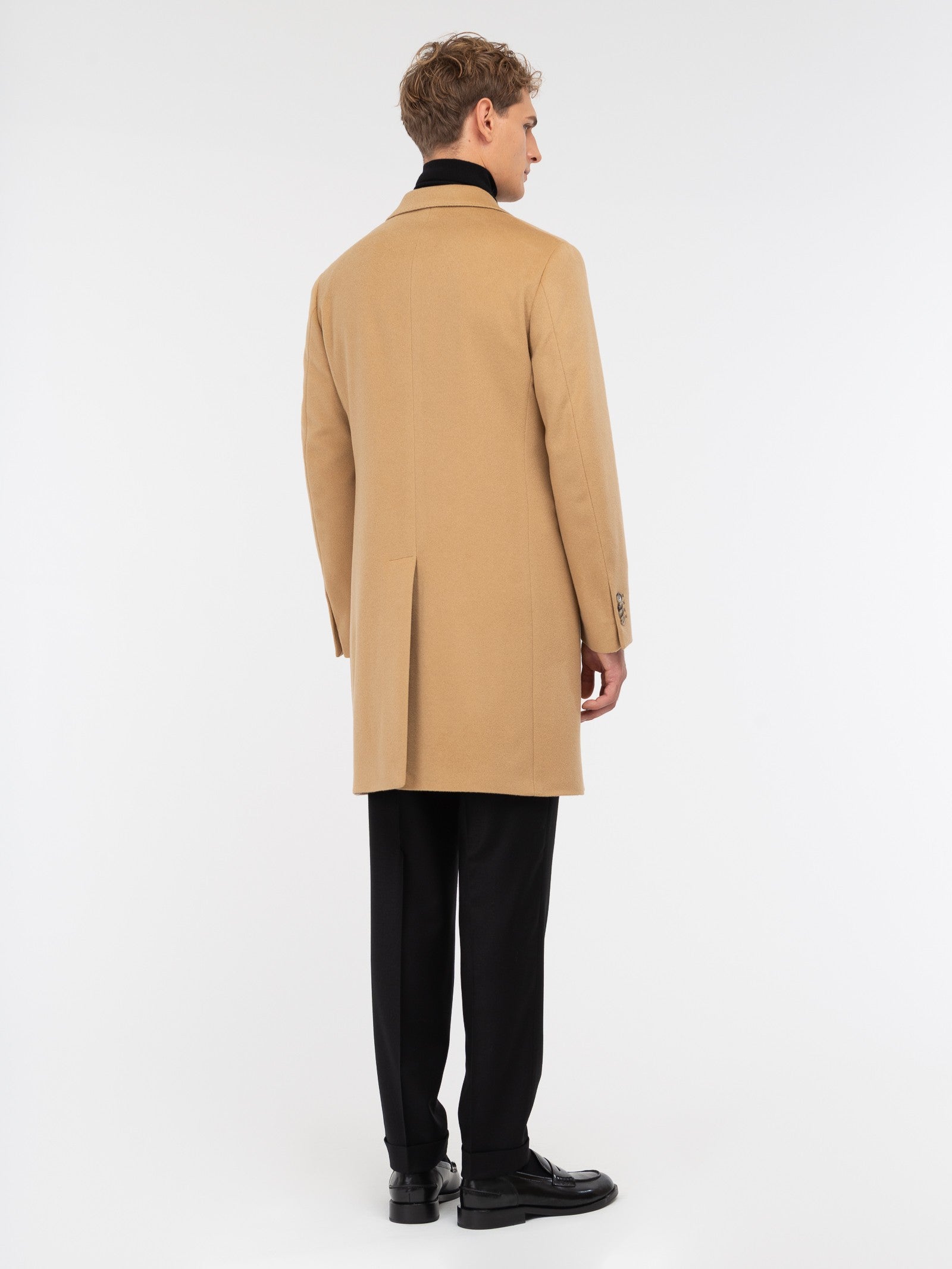 Cappotto panno drap puro cashmere 44 / BEIGE