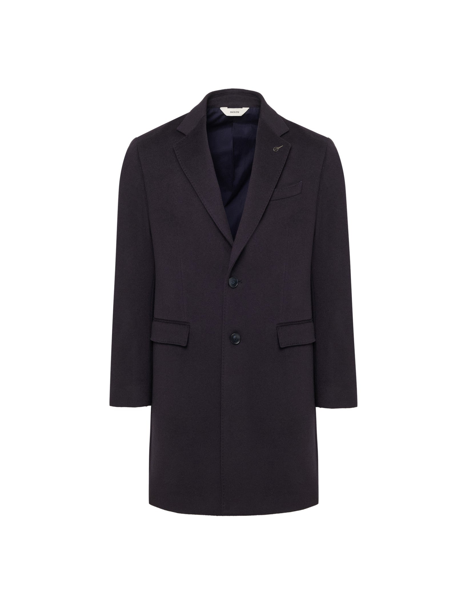 Cappotto panno drap puro cashmere 44 / BLU