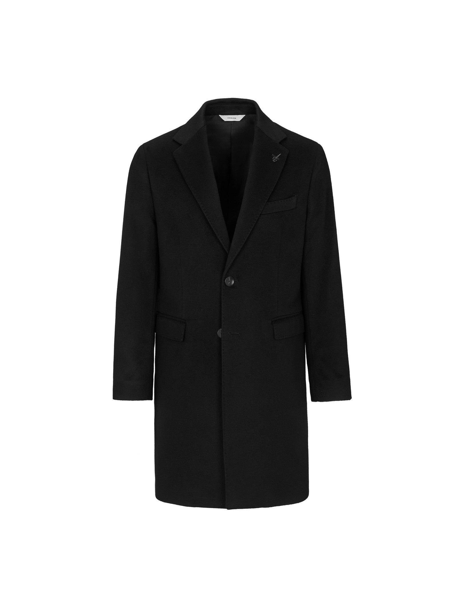 Cappotto panno drap puro cashmere 44 / NERO