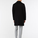 Cappotto panno drap puro cashmere 44 / NERO