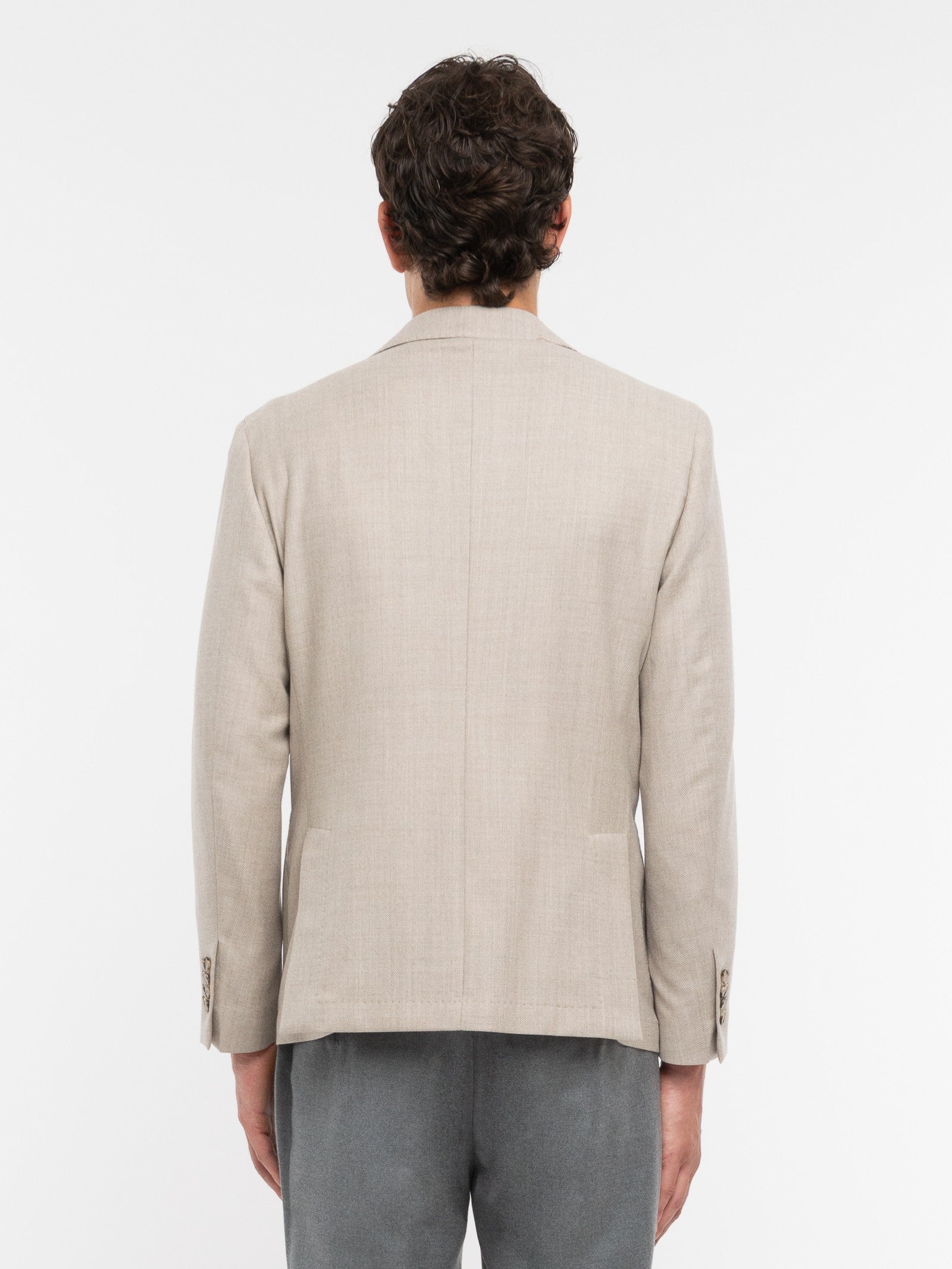 Giacca sfoderata resca misto lana stretch 44 / BEIGE