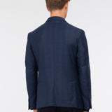 Giacca sfoderata resca misto lana stretch 44 / BLU