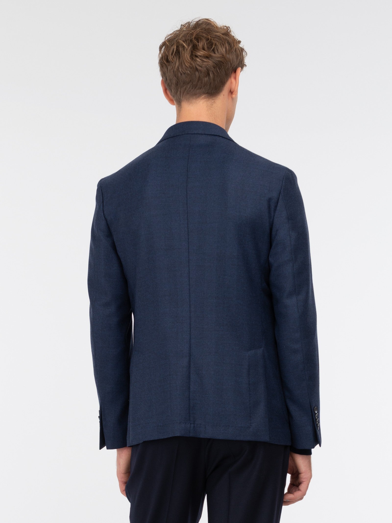 Giacca sfoderata resca misto lana stretch 44 / BLU