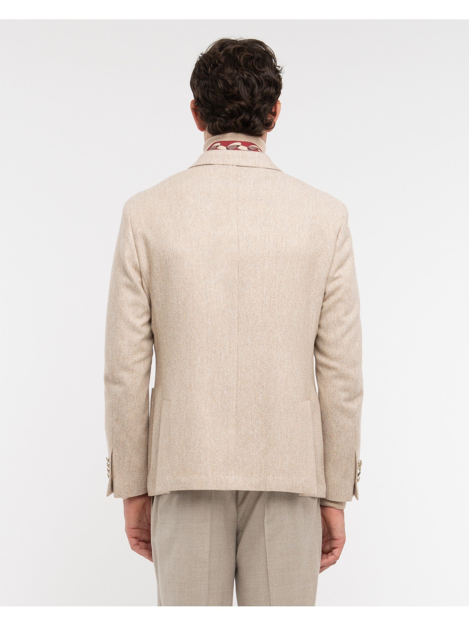 Giacca doppiopetto resca in misto lana 44 / BEIGE