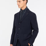 Giacca con pettorina in misto lana stretch 44 / BLU
