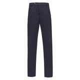 Pantalone pinces gabardina di cotone stretch 44 / BLU
