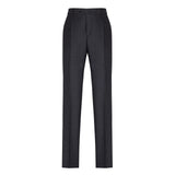 Pantalone pinces flanella di lana stretch 44 / GRIGIO