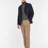 Pantalone slim gabardina di cotone stretch 44 / BEIGE