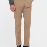 Pantalone slim gabardina di cotone stretch 44 / BEIGE