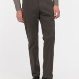 Pantalone slim gabardina di cotone stretch 44 / VERDE