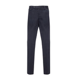 Pantalone slim gabardina di cotone stretch 44 / BLU