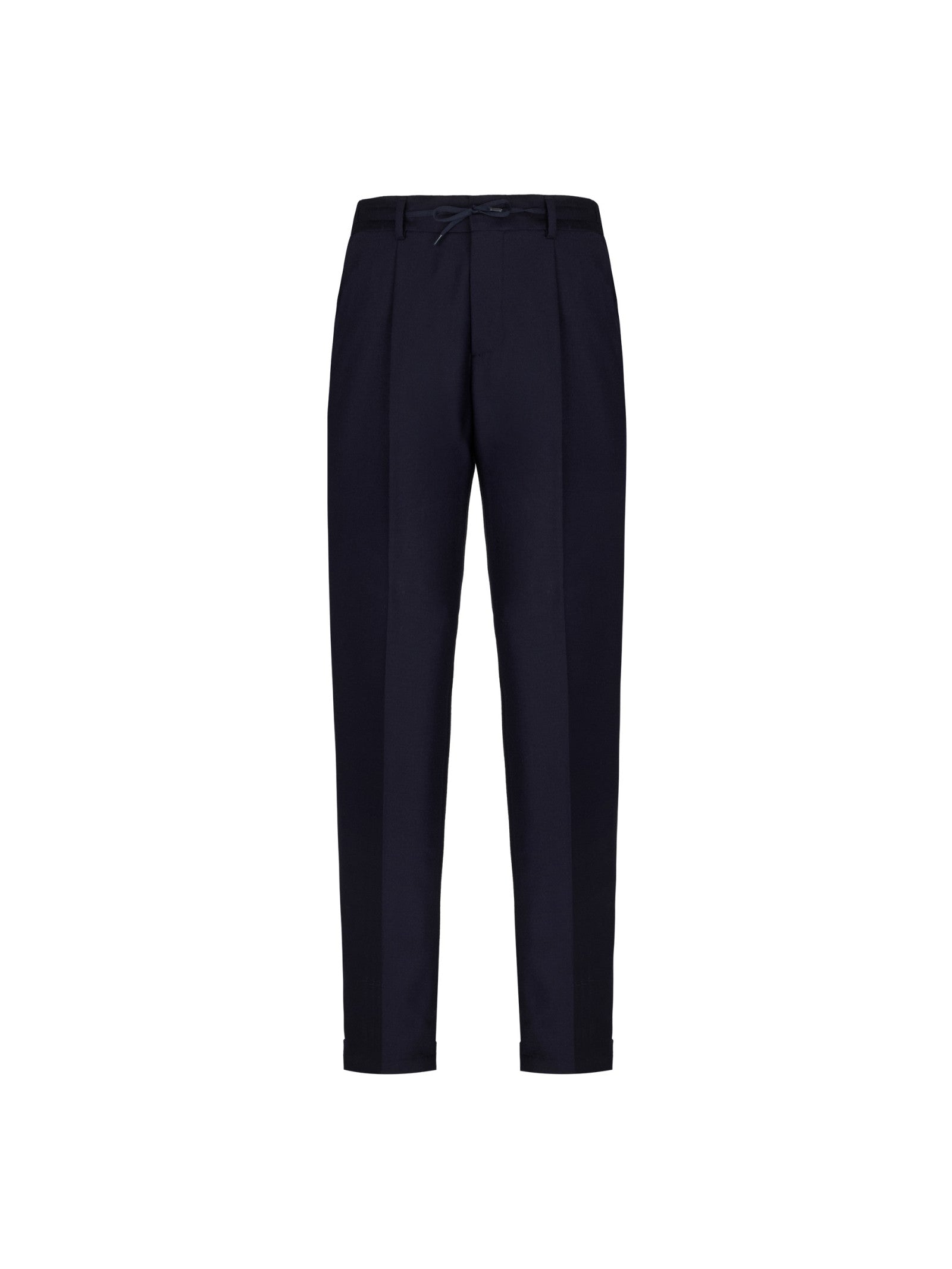Pantalone jogging flanella di lana stretch 44 / BLU