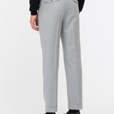 Pantalone doppia pinces flanella di lana stretch 44 / GRIGIO