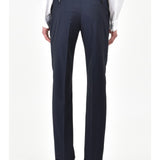 Abito con gilet microtexture in lana 44 / BLU
