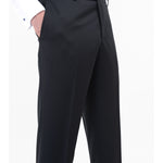 Abito con gilet microtexture in lana 44 / NERO