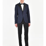 Pantalone slim in lana stretch 44 / NERO