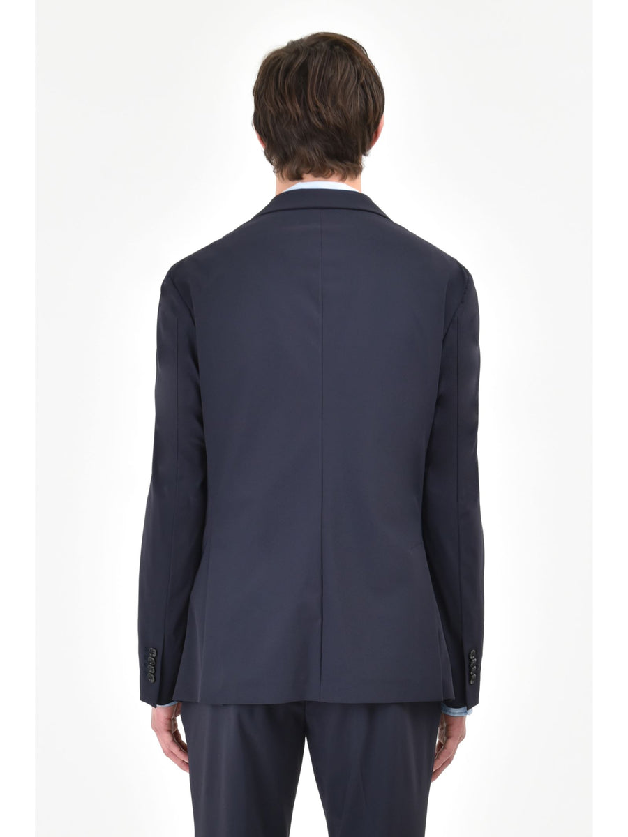 Giacca slim jersey tecnico stretch 44 / BLU
