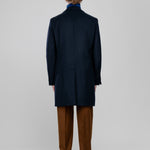 Cappotto in beaver lana cashmere 44 / BLU