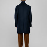 Cappotto in beaver lana cashmere 44 / BLU