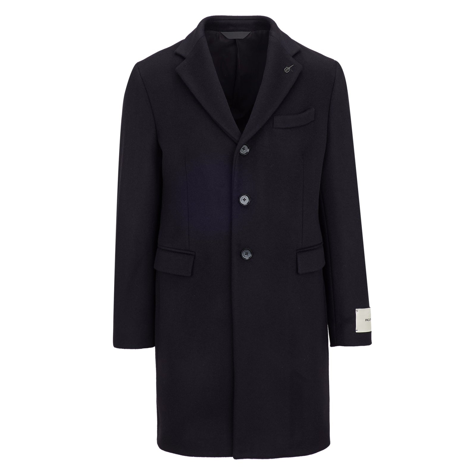 Cappotto in beaver lana cashmere 44 / NERO