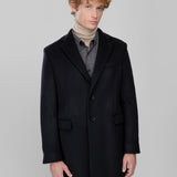 Cappotto in beaver lana cashmere 44 / NERO
