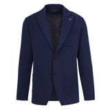 Giacca maglia monopetto jersey stretch 44 / BLU