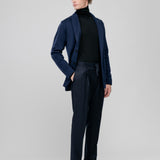 Giacca maglia monopetto jersey stretch 44 / BLU