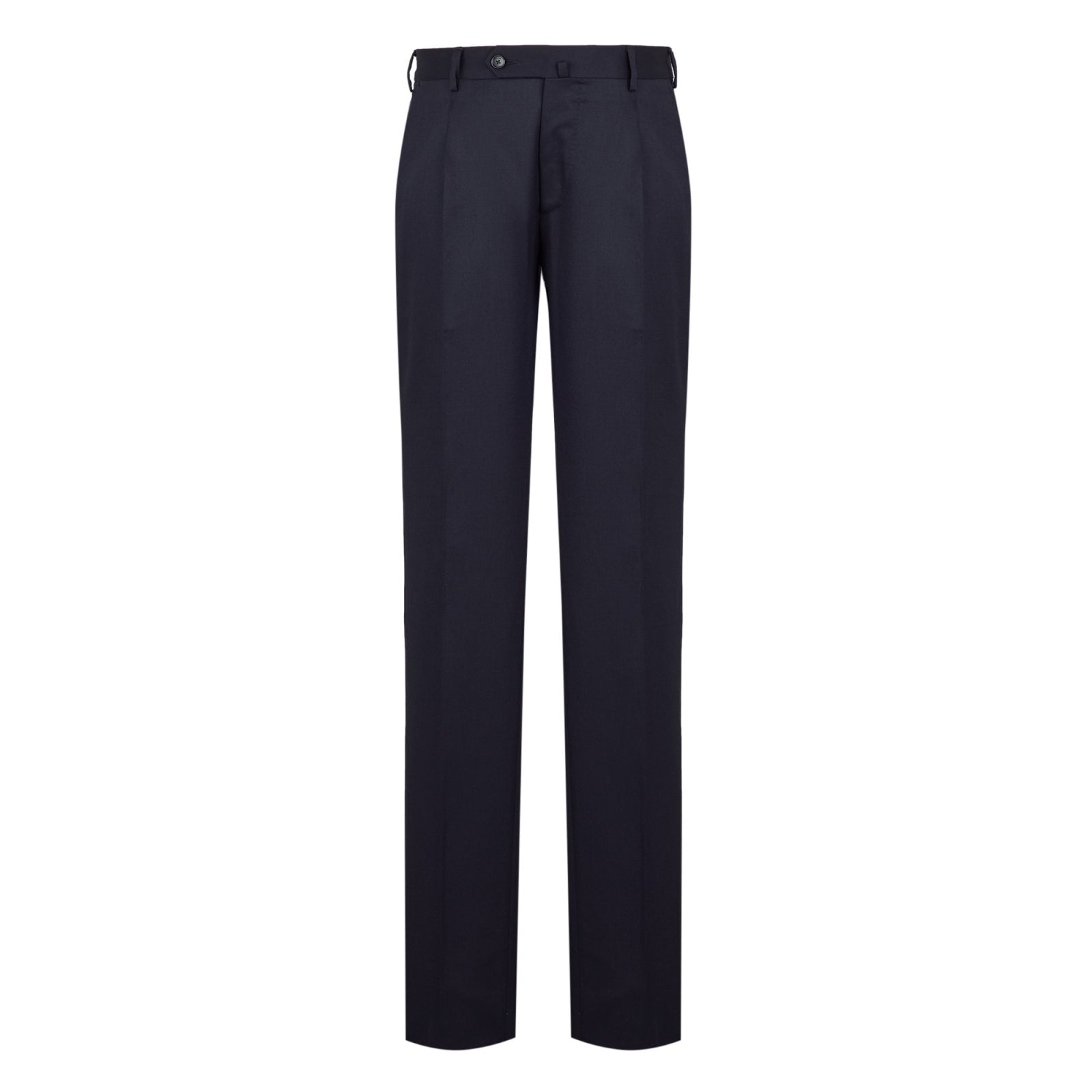 Pantalone pinces saglia di lana stretch 44 / BLU