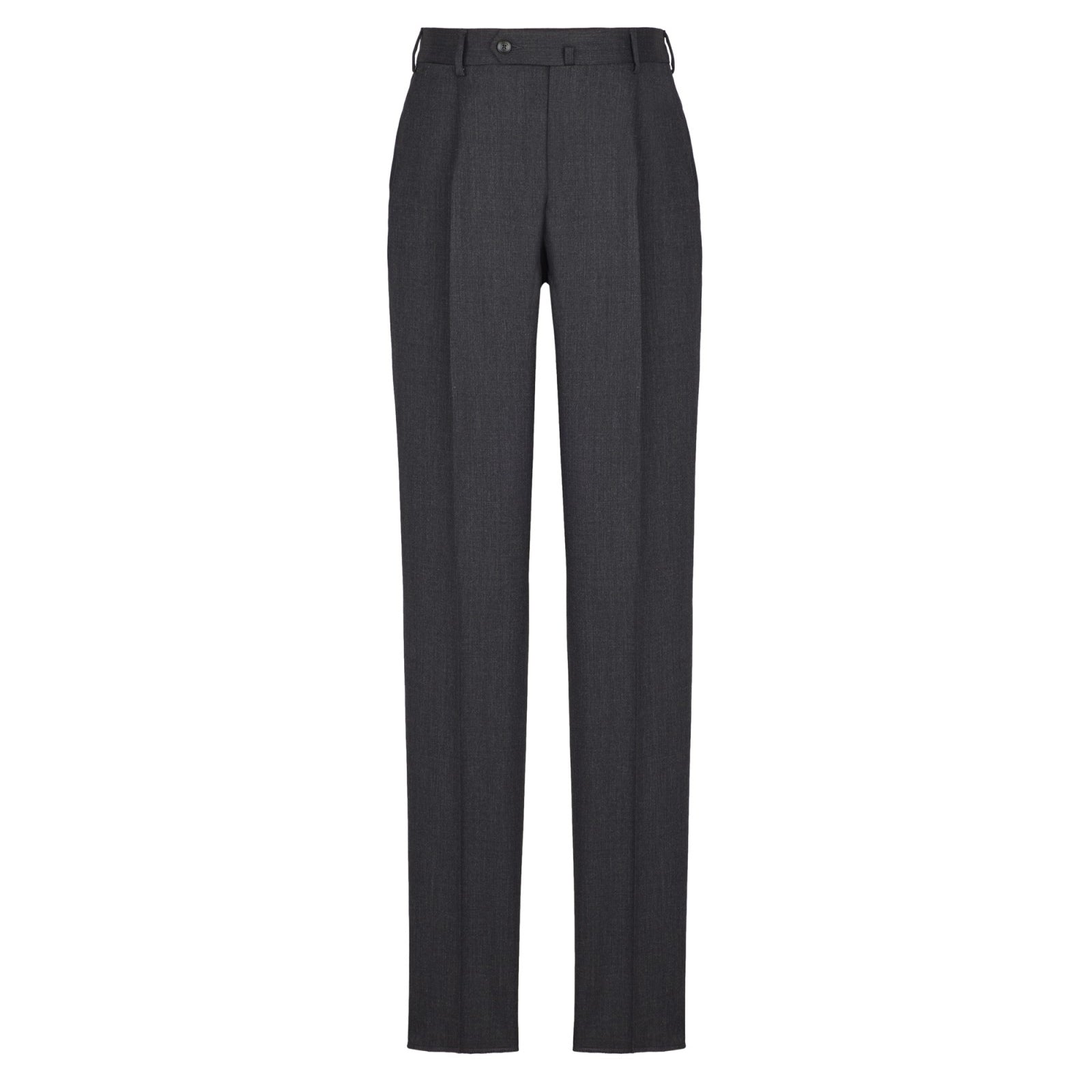 Pantalone pinces saglia di lana stretch 44 / GRIGIO