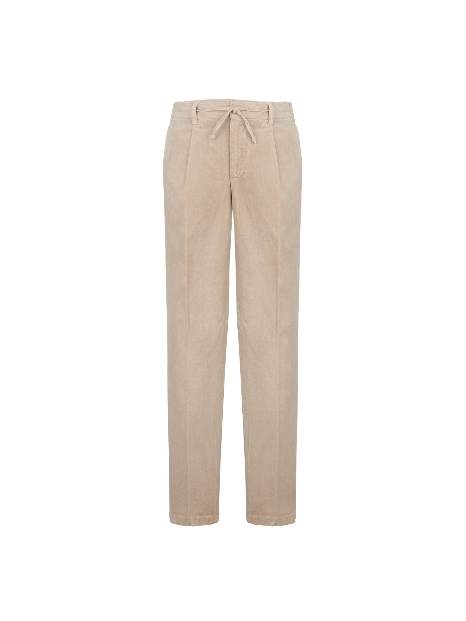 Pantalone jogging velluto stretch 'tinto capo' 44 / BEIGE