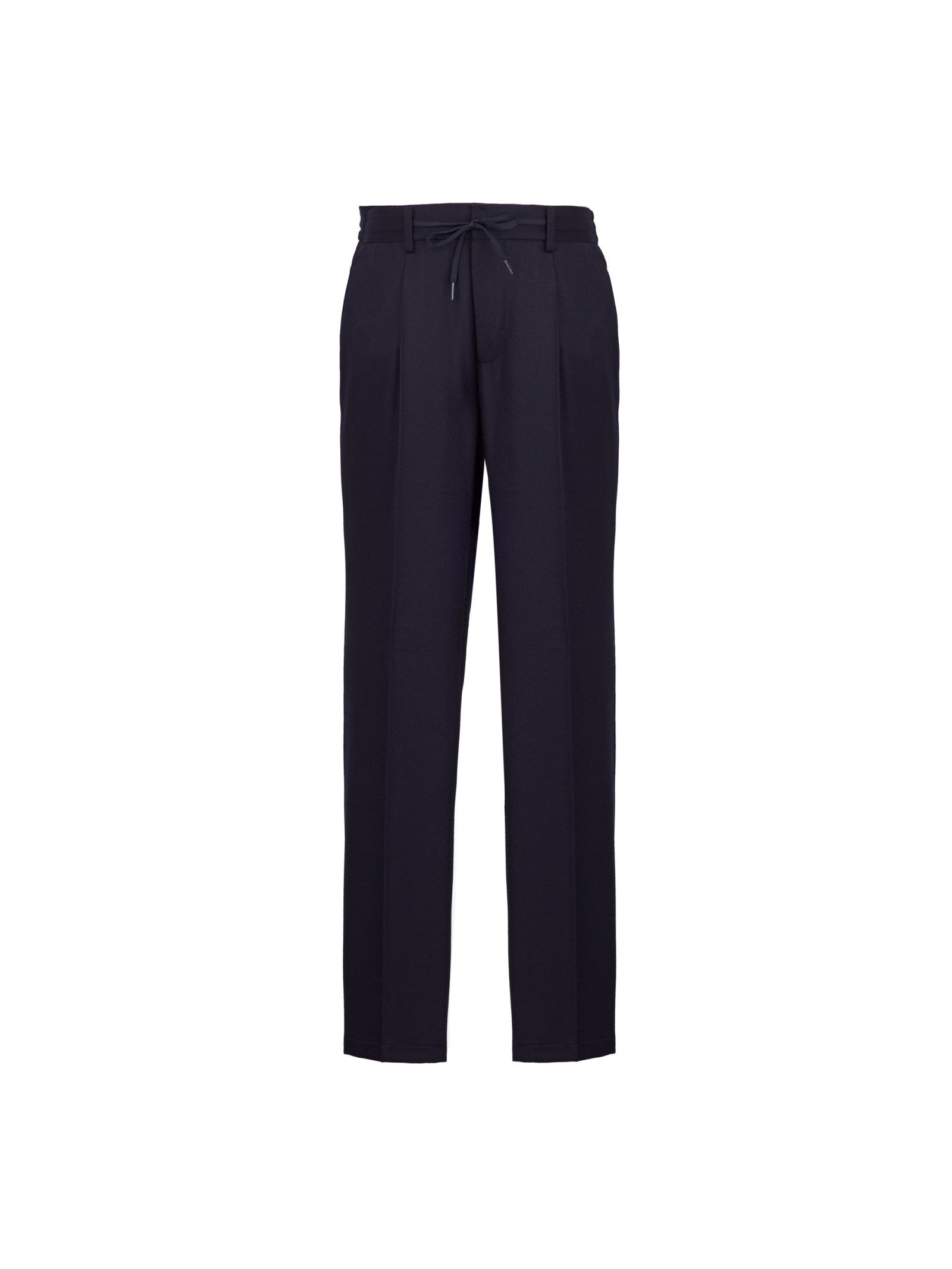 Pantalone jogging flanella in lana stretch 44 / BLU