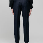 Pantalone jogging flanella in lana stretch 44 / BLU