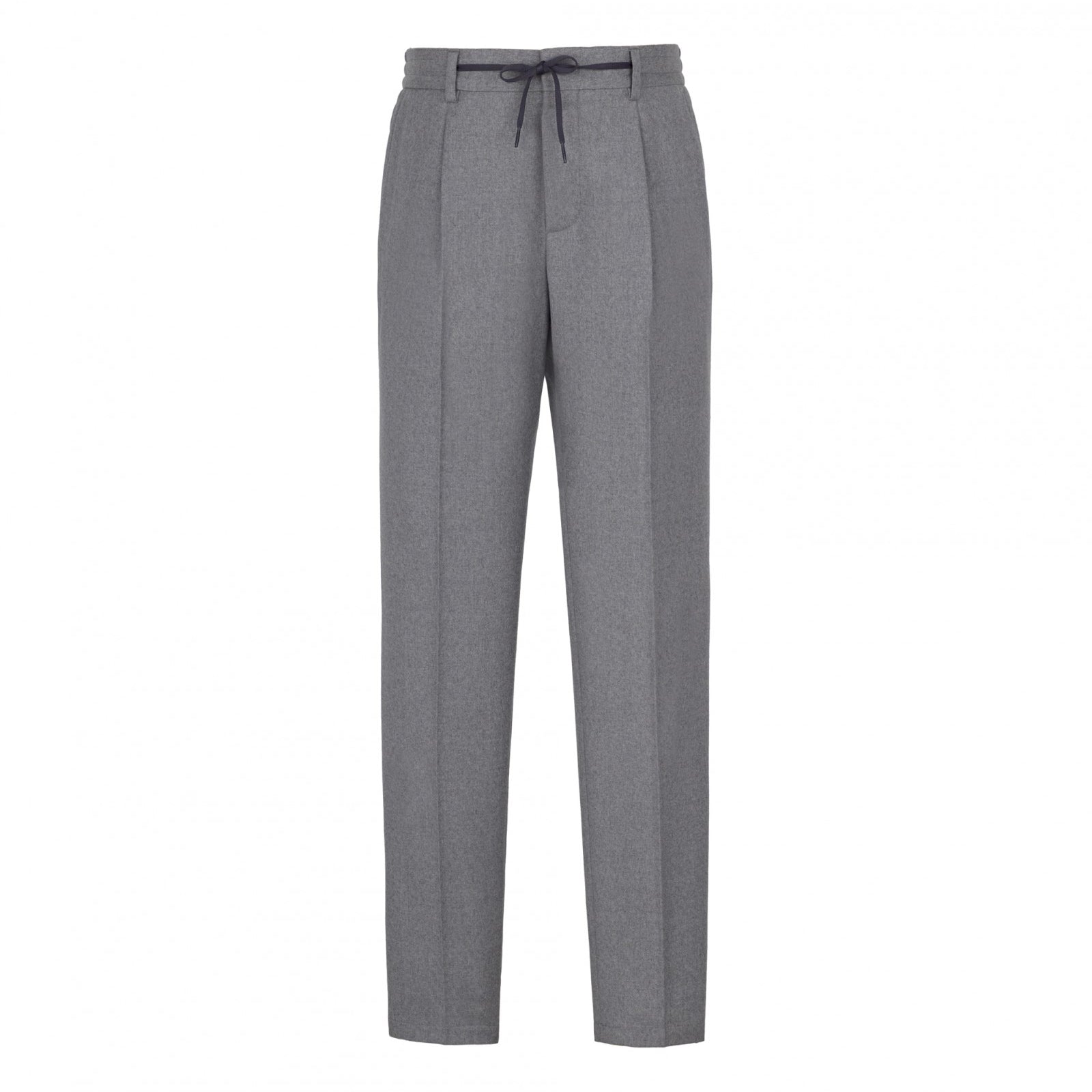 Pantalone jogging flanella in lana stretch 44 / GRIGIO