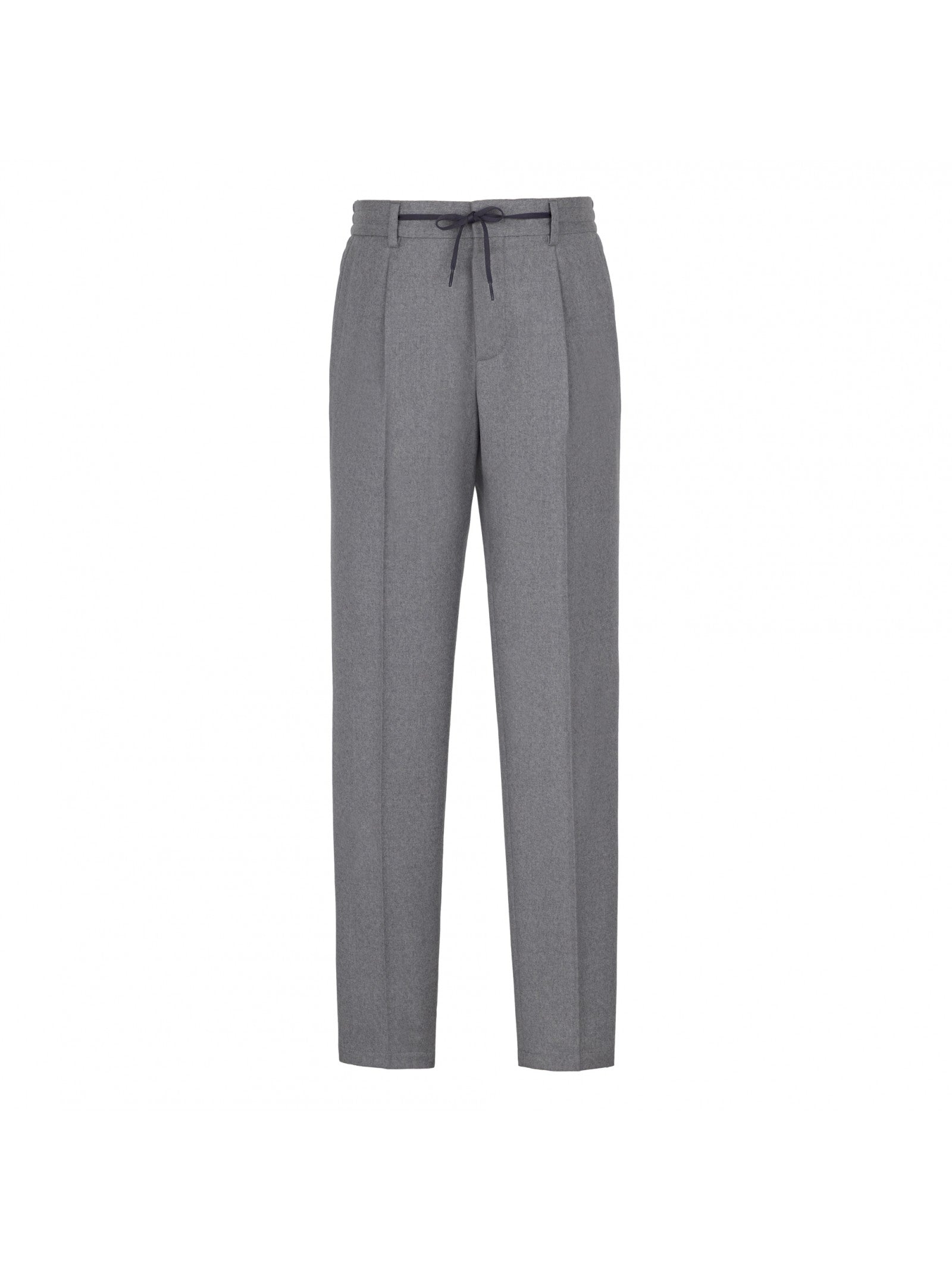 Pantalone jogging flanella in lana stretch 44 / GRIGIO