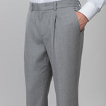 Pantalone jogging flanella in lana stretch 44 / GRIGIO