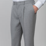 Pantalone jogging flanella in lana stretch 44 / GRIGIO