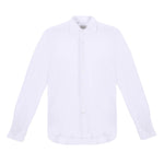 Camicia regular piquet di jersey in cotone 38 / BIANCO