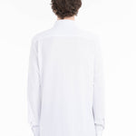 Camicia regular piquet di jersey in cotone 38 / BIANCO