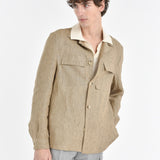 Overshirt lino delavè 44 / MARRONE