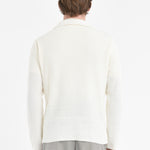 Overshirt in maglia misto cotone 44 / BIANCO