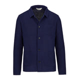 Overshirt in maglia misto cotone 44 / BLU