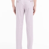 Pantalone slim misto cotone stretch 44 / ROSA